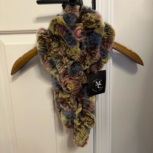 Multicolor Fur Scarf
